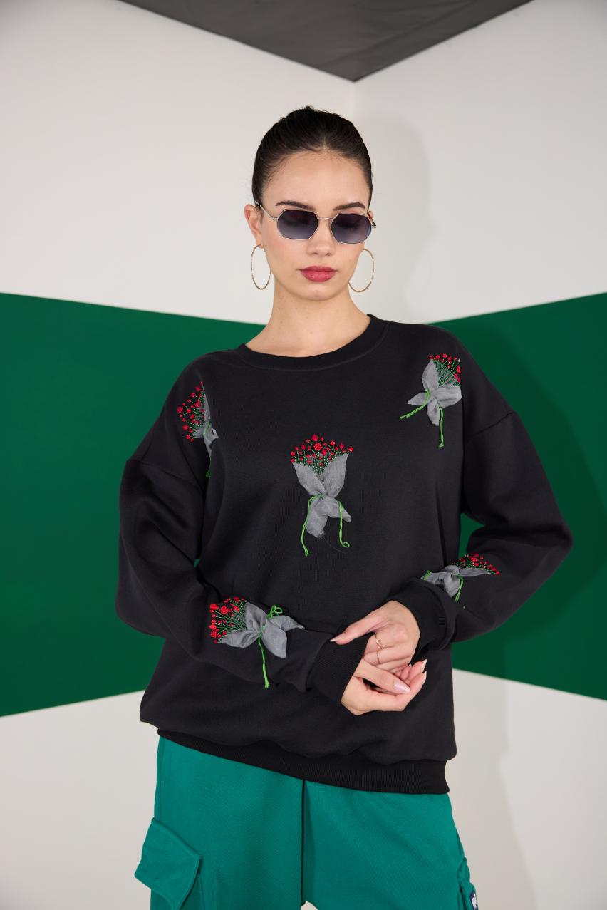 RUFFLE SWEATSHIRT