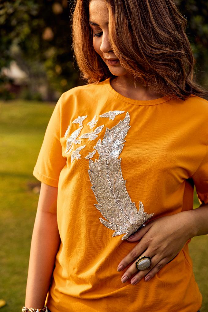 Feather t-shirt
