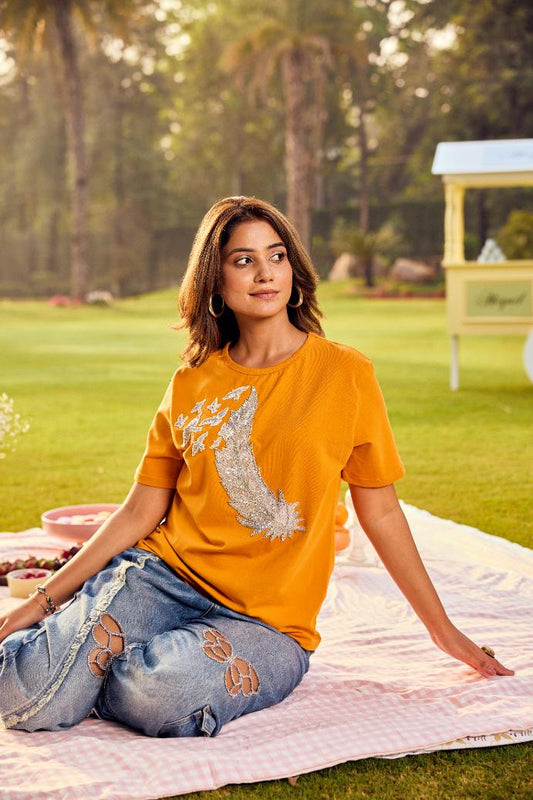 Feather t-shirt