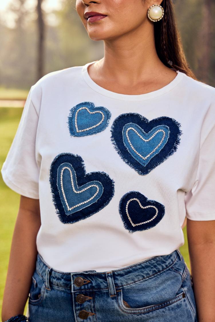 Denim Heart T-Shirt