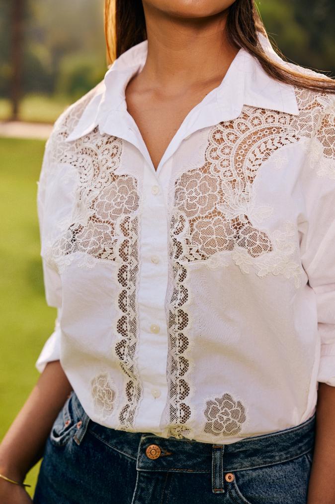 Lace Patch Shirt