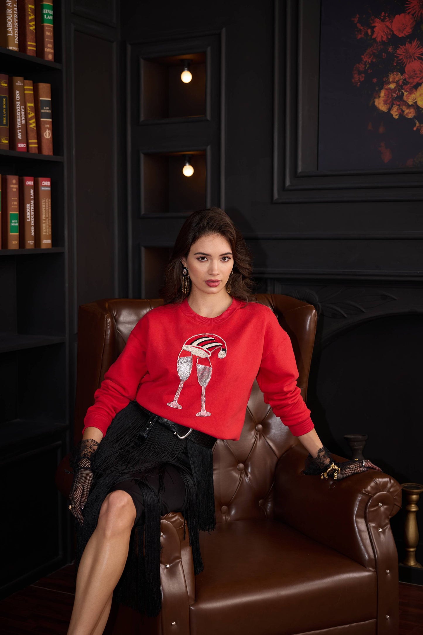 CHRISTMAS CHEER RED SWEATSHIRT