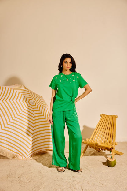 Abstract Patch Work T-Shirt