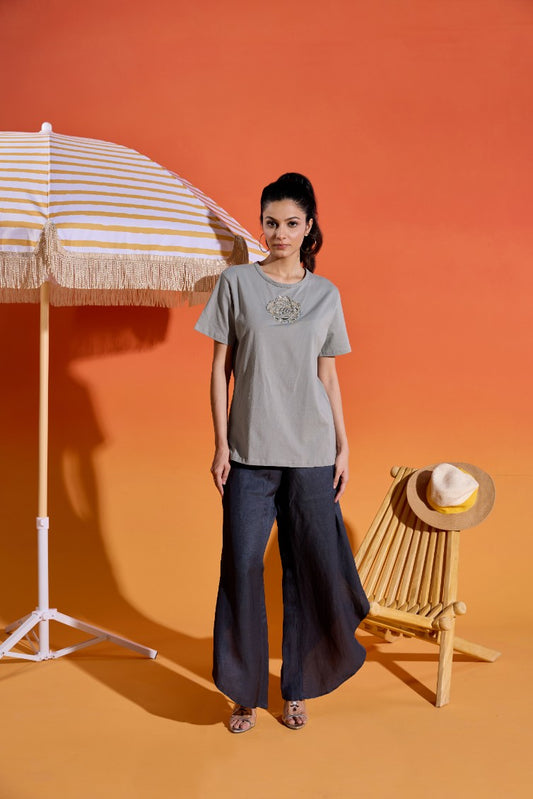 Flower Cutwork T-shirt
