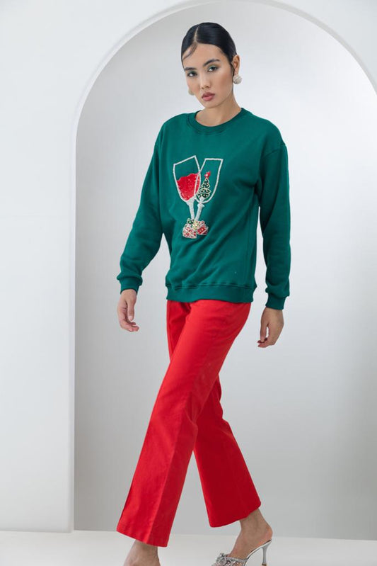 Wine Glass Sweatshirt